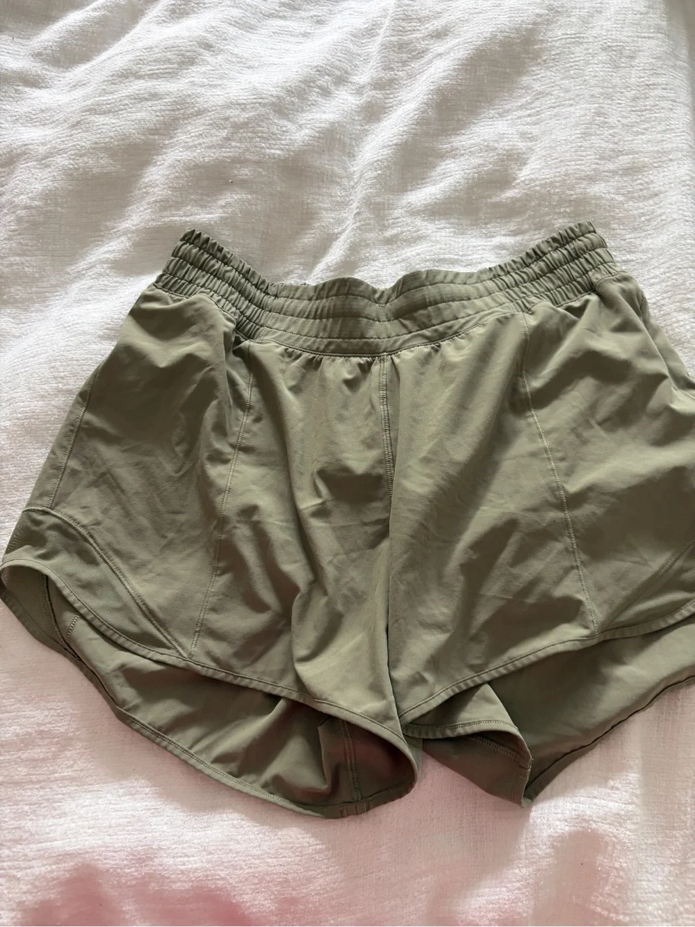 lululemon athletica Olive Green Run Shorts